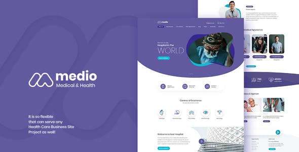 Medio v1.0 - Medical Organization WordPress Theme