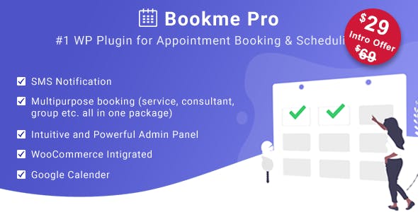 Bookme Pro v1.2 - WordPress Appointment Booking and Scheduling Software