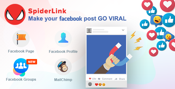 Facebook SpiderLink v2.4 - Make Your Facebook Post GO VIRAL
