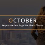 October v2.1 - Responsive One Page WordPress Theme