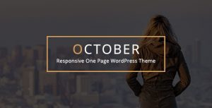 October v2.1 - Responsive One Page WordPress Theme