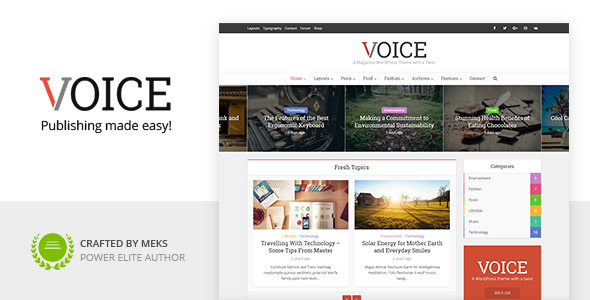 Voice v2.9.8 – Clean News/Magazine WordPress Theme