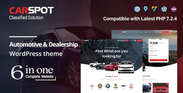 CarSpot - Automotive Car Dealer WordPress Classified Theme