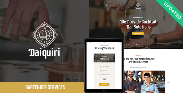 Daiquiri v1.1 - Bartender Services & Catering Theme