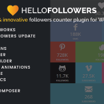 Hello Followers v2.3 - Social Counter Plugin for WordPress