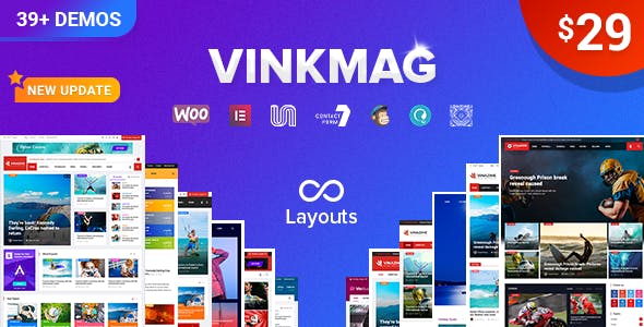 Vinkmag v2.4 - Multi-concept Creative Newspaper