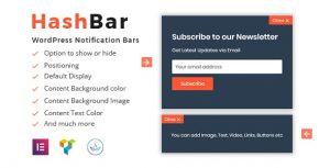 HashBar Pro v1.1.0 - WordPress Notification Bar