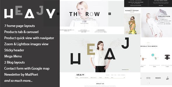 Heajy v1.3.3 - Handmade Fashion WordPress Theme