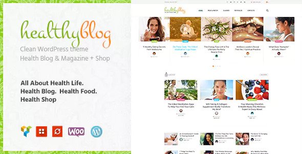 Healthy Living v1.2.2 - Blog with Online Store WordPress Theme