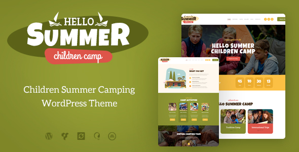 Hello Summer v1.0.3 - A Children's Camp WordPress Theme