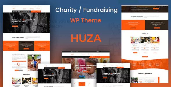 Huza v1.8 - Charity/Fundraising Responsive Theme