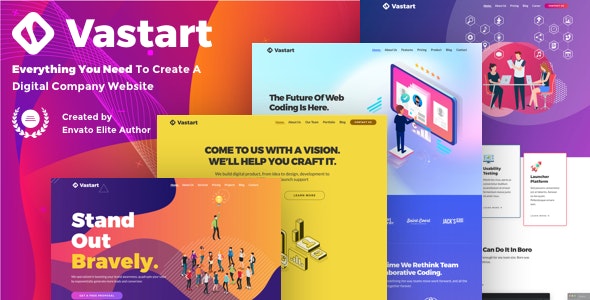 Vastart v1.2.12 - Digital Company & Startup WordPress Theme