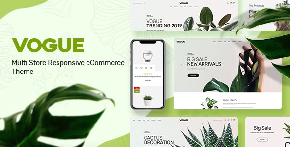 Vogue v1.0.0 - Plant Store Opencart Theme (Included Color Swatches)