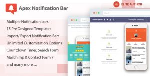 Apex Notification Bar v2.1.0 - Responsive Notification Bar
