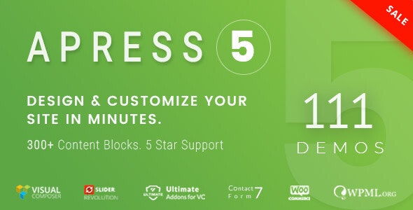 Apress v5.0.2 - Responsive Multi-Purpose Theme for WordPress