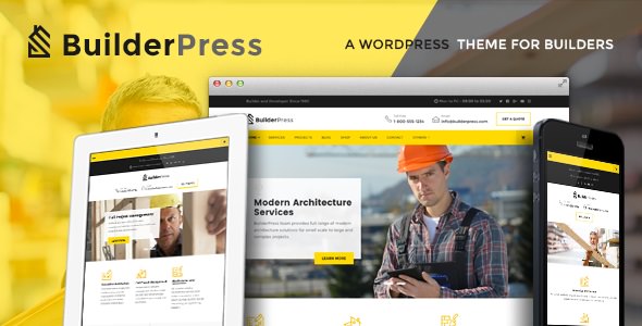 BuilderPress v1.2.1 - WordPress Theme for Construction