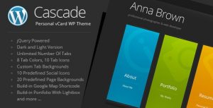 Cascade v7.9 - Personal vCard WordPress Theme