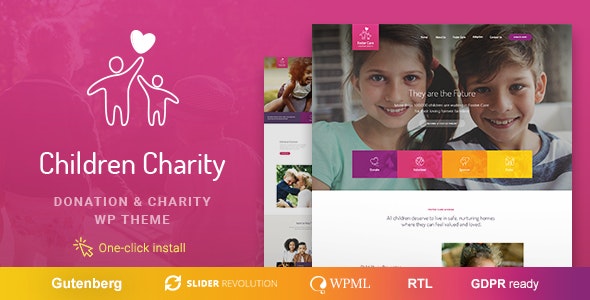 Children Charity v1.0.9 - Nonprofit & NGO WordPress Theme with Donations