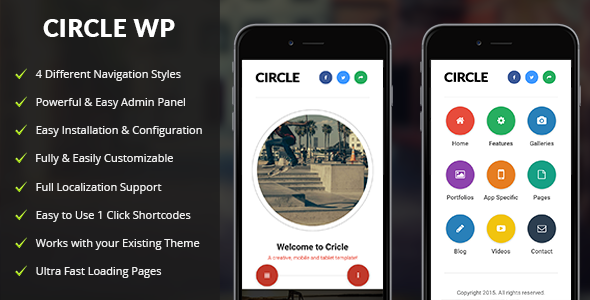 Circle Mobile v1.3 - Mobile WordPress Theme