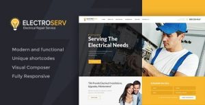 ElectroServ v1.3.2 - Electrical Repair Service WordPress Theme