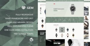 Gem v2.3.1 - Luxury eCommerce Responsive WordPress Theme