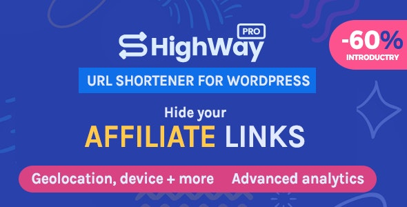 HighWayPro v1.0.2 - Ultimate URL Shortener & Link Cloaker for WordPress