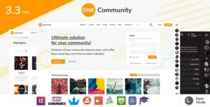 OneCommunity v3.3.3 - BuddyPress Nouveau Community Theme