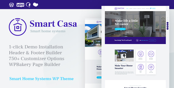 Smart Casa v1.0.3 - Home Automation & Technologies Theme