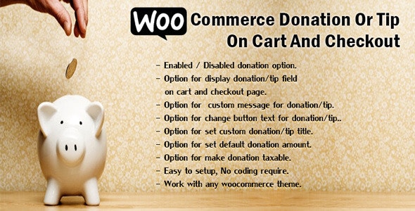 WooCommerce Donation Or Tip On Cart And Checkout v1.6