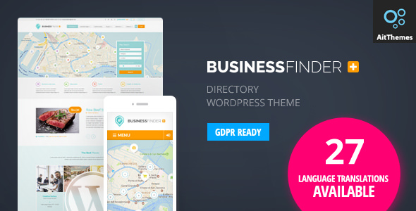 Business Finder - Directory Listing WordPress Theme