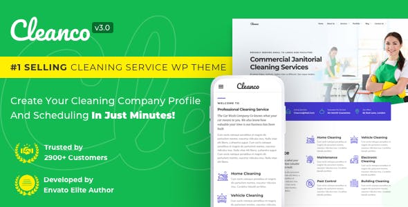 Cleanco v3.1.0 - Cleaning Company WordPress Theme