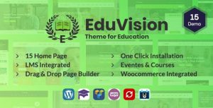 Eduvision v1.0 - Online Course Multipurpose Education WordPress Theme