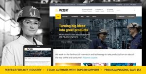 Factory v1.7.1 - Industrial Business WordPress Theme