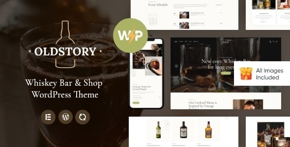 OldStory Nulled Whisky Bar Pub Restaurant WordPress Theme Free Download