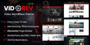 VidoRev v2.6.8 - Video WordPress Theme