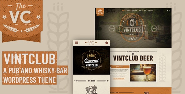 VintClub v1.0.4 - A Pub and Whisky Bar WordPress Theme