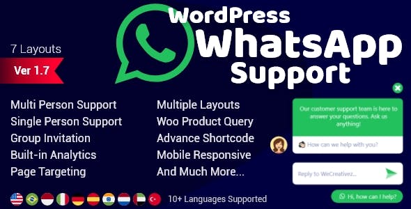 WordPress WhatsApp Support v1.8.4