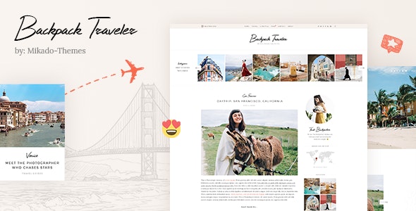 Backpack Traveler - Modern Blog WordPress Theme