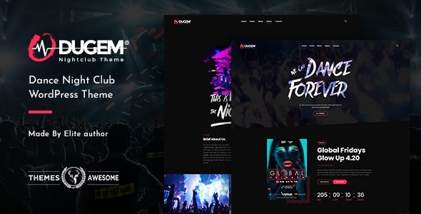 Dugem Nulled Dance Night Club WordPress Theme Free Download