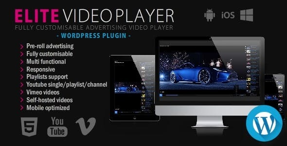 Elite Video Player Free Download WordPress Plugin Nulled