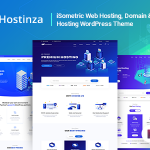 Hostinza v1.8.5 - Isometric Domain & Whmcs Web Hosting WordPress Theme