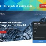Landium - WordPress App Landing Page