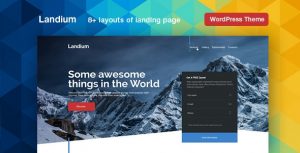 Landium - WordPress App Landing Page