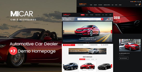 Micar v2.3 - Auto Dealer RTL WooCommerce WordPress Theme