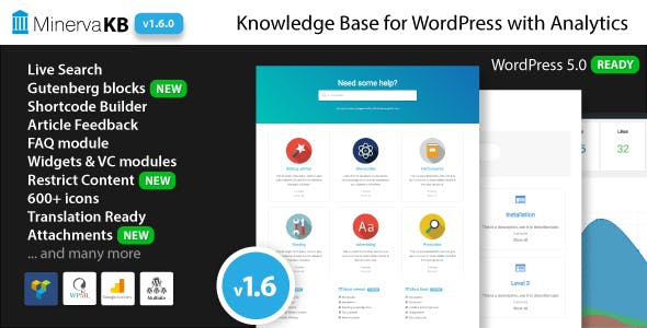 MinervaKB v1.6.4 - Knowledge Base for WordPress with Analytics