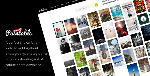 Paintable v2.1 - Photography and Blog / Photos Download Theme