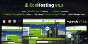 EcoHosting v3.1 - Responsive Hosting and WHMCS WordPress Theme