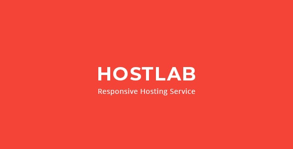 HostLab v3.0 - Responsive Hosting Service With WHMCS Template