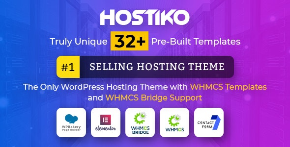 Hostiko v35.0.0 - WordPress WHMCS Hosting Theme