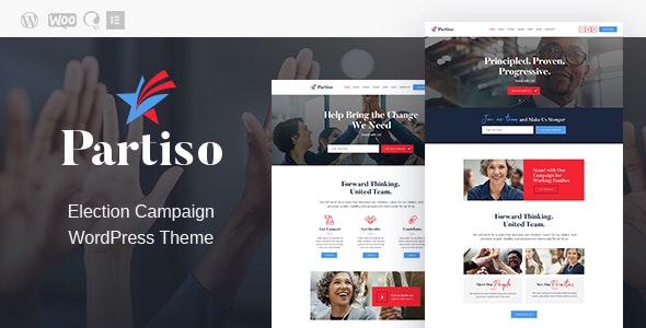 Partiso v1.1.1 - Political WordPress Theme for Party & Candidate